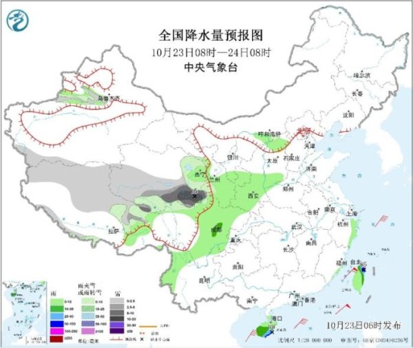 双融网 青藏高原东部多降雪 大风黄色预警生效中