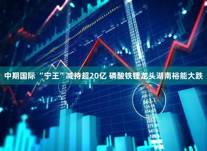 中期国际 “宁王”减持超20亿 磷酸铁锂龙头湖南裕能大跌